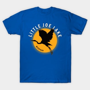 Little Joe Lake in Michigan Heron Sunrise T-Shirt